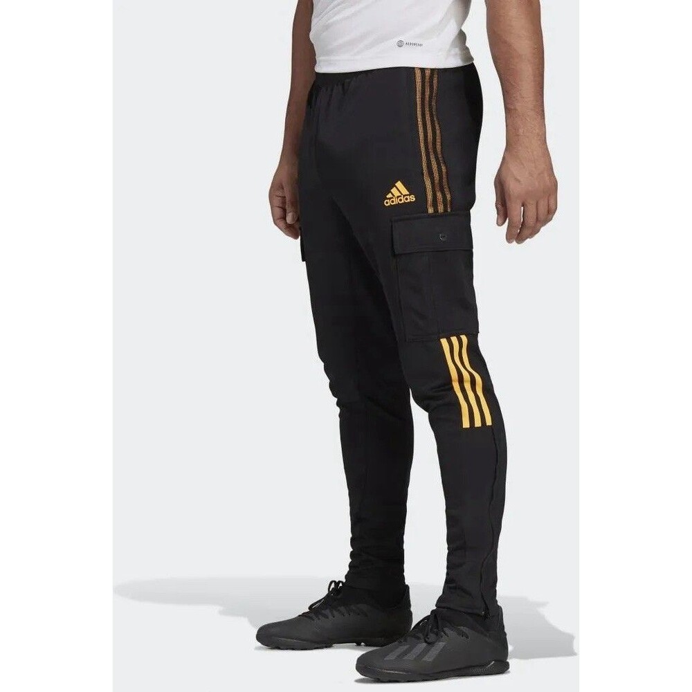 Adidas Tiro Cargo Training Pants H33676 Black Solar Gold Mens Size M